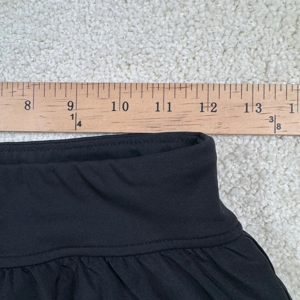 Abercrombie Kids YPB Shorts Girls 13/14 Black Active Double Layer Running